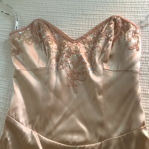 Betsey Johnson pink/nude strapless dress